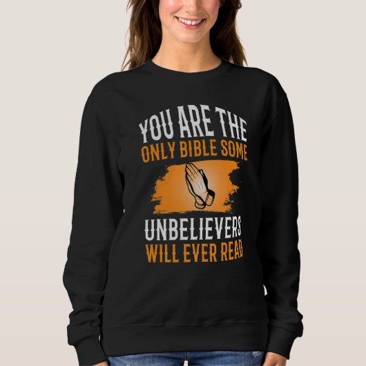 Christliches Gemeindemitglied Jesus Sweatshirt (Vorderseite)
