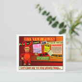 Christliches Geschenk des Schlachtplans Postkarte (Stehend Vorderseite)