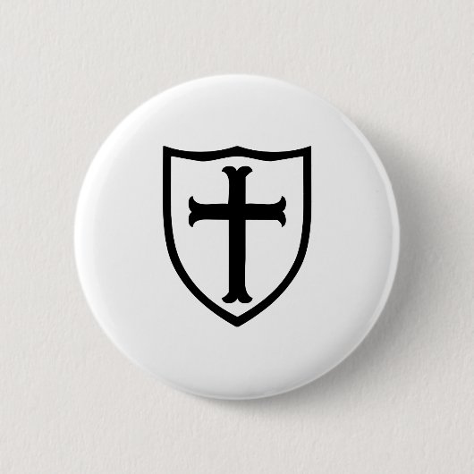 Christliches Geschenk für das Kreuzritterschild Button (Vorderseite)
