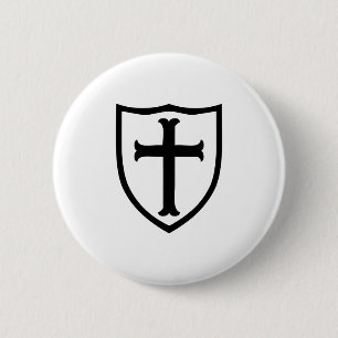 Christliches Geschenk für das Kreuzritterschild Button
