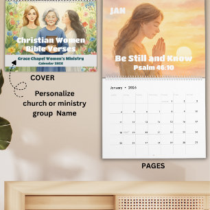 Christliches Geschenk für Frauen Bibelvers-Kalende Kalender