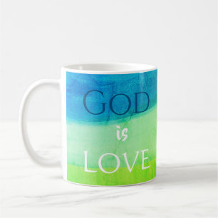 Christliches Geschenk Gott ist Liebe Malerischer K Kaffeetasse