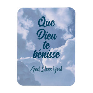 Christliches Geschenk in französischer Sprache Magnet