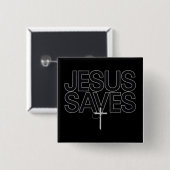 Christliches Geschenk Jesus Faith Bible Verse Button (Vorne & Hinten)