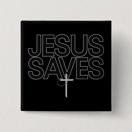 Christliches Geschenk Jesus Faith Bible Verse Button (Vorderseite)