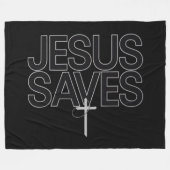 Christliches Geschenk Jesus Faith Bible Verse Fleecedecke (Vorderseite (Horizontal))