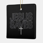 Christliches Geschenk Jesus Faith Bible Verse Keramikornament (Links)