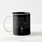 Christliches Geschenk Jesus Faith Bible Verse Zweifarbige Tasse (Links)