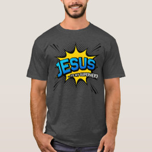 Christliches Geschenk Jesus ist mein Superhelden S T-Shirt