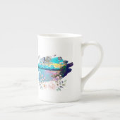 Christliches Geschenk | Kaffeekofferte | floral | Porzellantasse (Rechts)