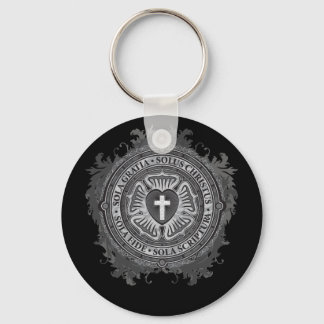 Christliches Geschenk Luther Rose J-Rose-Schwarz-H Schlüsselanhänger