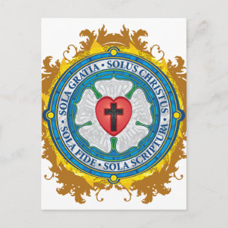 Christliches Geschenk Luther Rose Jesus Cross Gott Postkarte