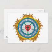 Christliches Geschenk Luther Rose Jesus Cross Gott Postkarte (Vorne/Hinten)