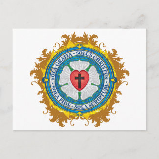 Christliches Geschenk Luther Rose Jesus Cross Gott Postkarte