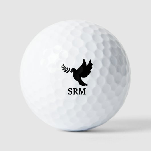 Christliches Geschenk Mit Monogramm Dove Custom Me Golfball (Vorderseite)