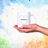 Christliches gesegnetes Herz Kaffeetasse