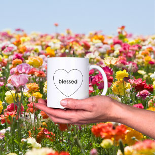 Christliches gesegnetes Herz Kaffeetasse