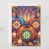 Christliches gestanztes GlasHalloween Einladung (Vorderseite)