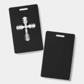 christliches Gitarrenkreuz Ausweis (Vorder- & Rückseite)