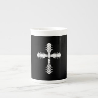 christliches Gitarrenkreuz Porzellantasse