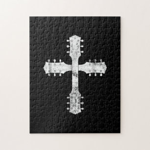 christliches Gitarrenkreuz Puzzle