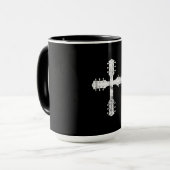 christliches Gitarrenkreuz Tasse (Vorderseite Links)