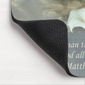 Christliches Glauben-Kunst ~ Matthew-19:26 Mousepad (Ecke)