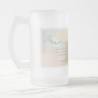 Christliches Glauben-Kunst ~ Römer-12:12 Mattglas Bierglas