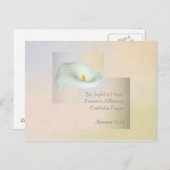 Christliches Glauben-Kunst ~ Römer-12:12 Postkarte (Vorne/Hinten)