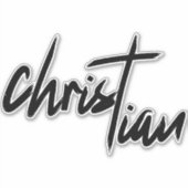 Christliches Glaubenskreuz Aufkleber (Vorderseite)