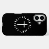 Christliches Glaubenskreuz Case-Mate iPhone Hülle (Rückseite (Horizontal))
