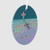 Christliches Glaubenskreuz Ornament (Vorderseite)