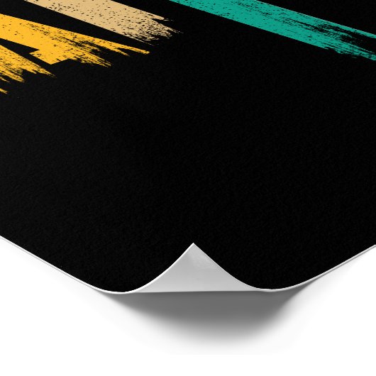 Christliches Glaubenskreuz Vintag Poster (Ecke)