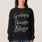 Christliches Glücksgeschenk Kostenvoranschlag Dank Sweatshirt (Vorderseite)