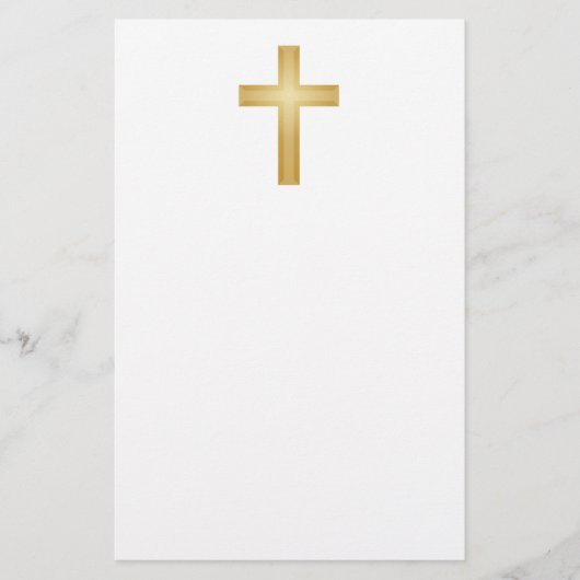 Christliches Gold Briefpapier (Vorderseite)