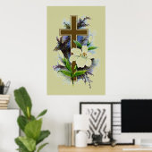 Christliches Gold Poster (Heimbüro)