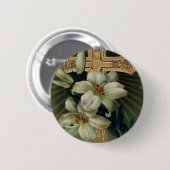 Christliches goldenes Kreuz Osterglocke Button (Vorne & Hinten)