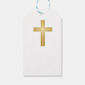 Christliches Goldkreuz Geschenkanhänger (Rückseite)