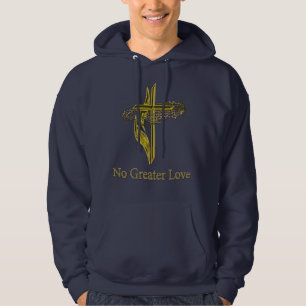 christliches Goldkreuz Hoodie