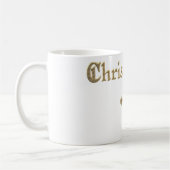 Christliches Goldkreuz Kaffeetasse (Links)
