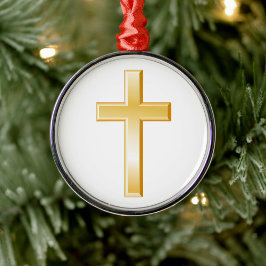 Christliches Goldkreuz Ornament Aus Metall