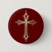 Christliches Goldrausch Button (Vorderseite)