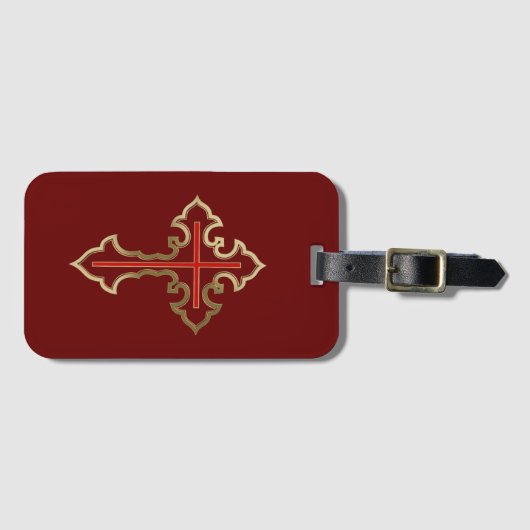 Christliches Goldrausch Gepäckanhänger (Vorderseite (Horizontal))