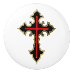 Christliches Goldrausch Keramikknauf
