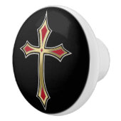 Christliches Goldrausch Keramikknauf (Rechts)