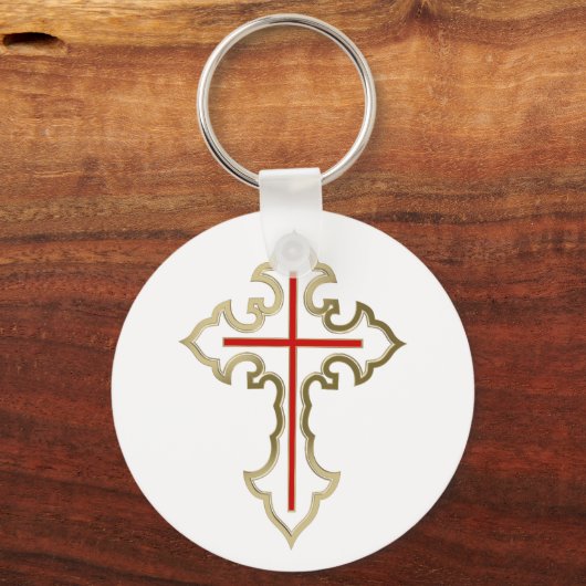 Christliches Goldrausch Schlüsselanhänger (Vorderseite)