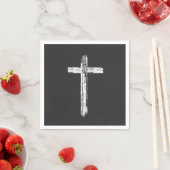 Christliches Grunge-Kreuz Serviette (Beispiel)