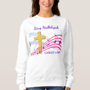 Christliches HALLELUJA CHRIST IST AUFERSTANDEN Ost Sweatshirt