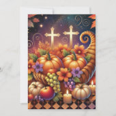 Christliches Halloween Cornucopia, druckbar Einladung (Vorderseite)