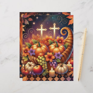 Christliches Halloween Cornucopia Scrapbook